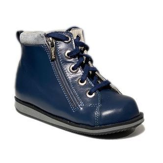 Dawid sneakers m 2 lynlåse, navy - drengesko med støtte