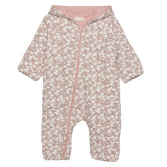Fixoni Køredragt i Bomuld - Blomster - Misty Rose str. 92