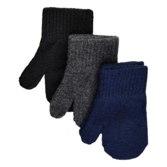 Mikk-line Magiske Strikluffer - 3 Pack - Blue Nights str. 0-2 år