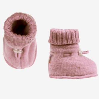 Joha Booties i uld - Old Rose str. 90 (86/92)