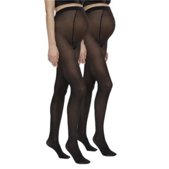 Mamalicious Vente-nylonstrømper (50 den) 2-pack str. SM