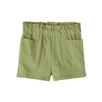 Lil&#39; Atelier Shorts i Økologisk Bomuld - Hessa - Sage str. 86