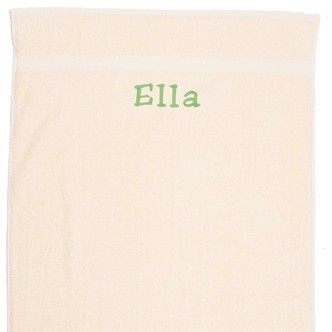 Cremefarvet Håndklæde med navn - 50 x 90 cm