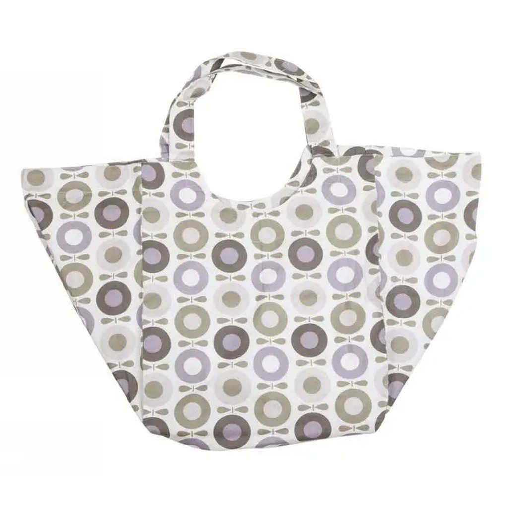 Beach Bag i lys lilla og lys brun
