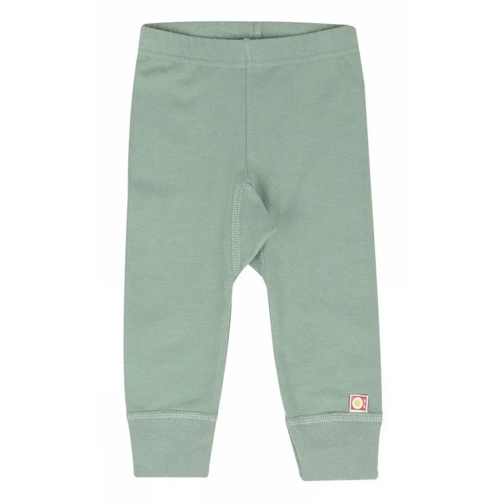 Grønne babyleggings i økologisk bomuld