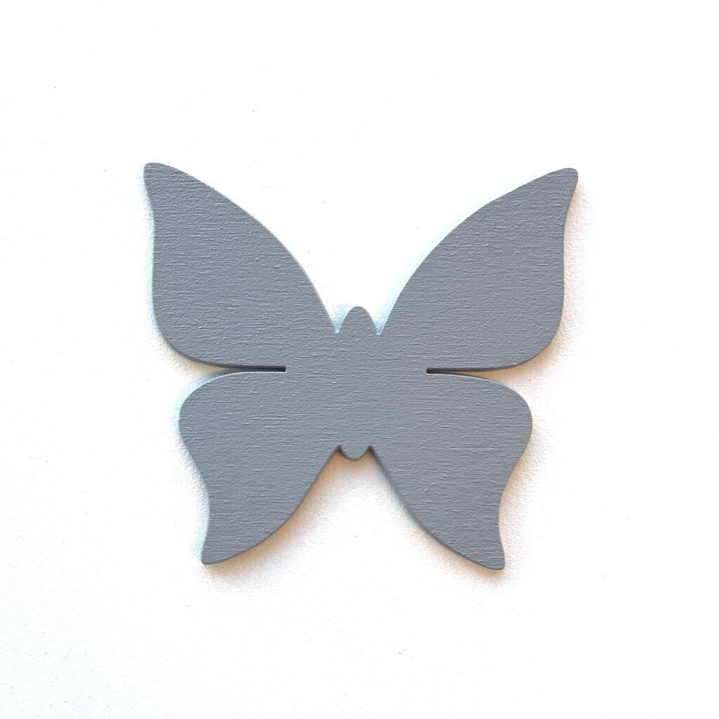 Wood sticker sommerfugl - farve