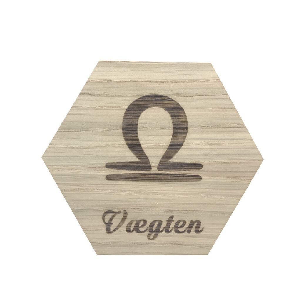 Design plade stjernetegn vægten