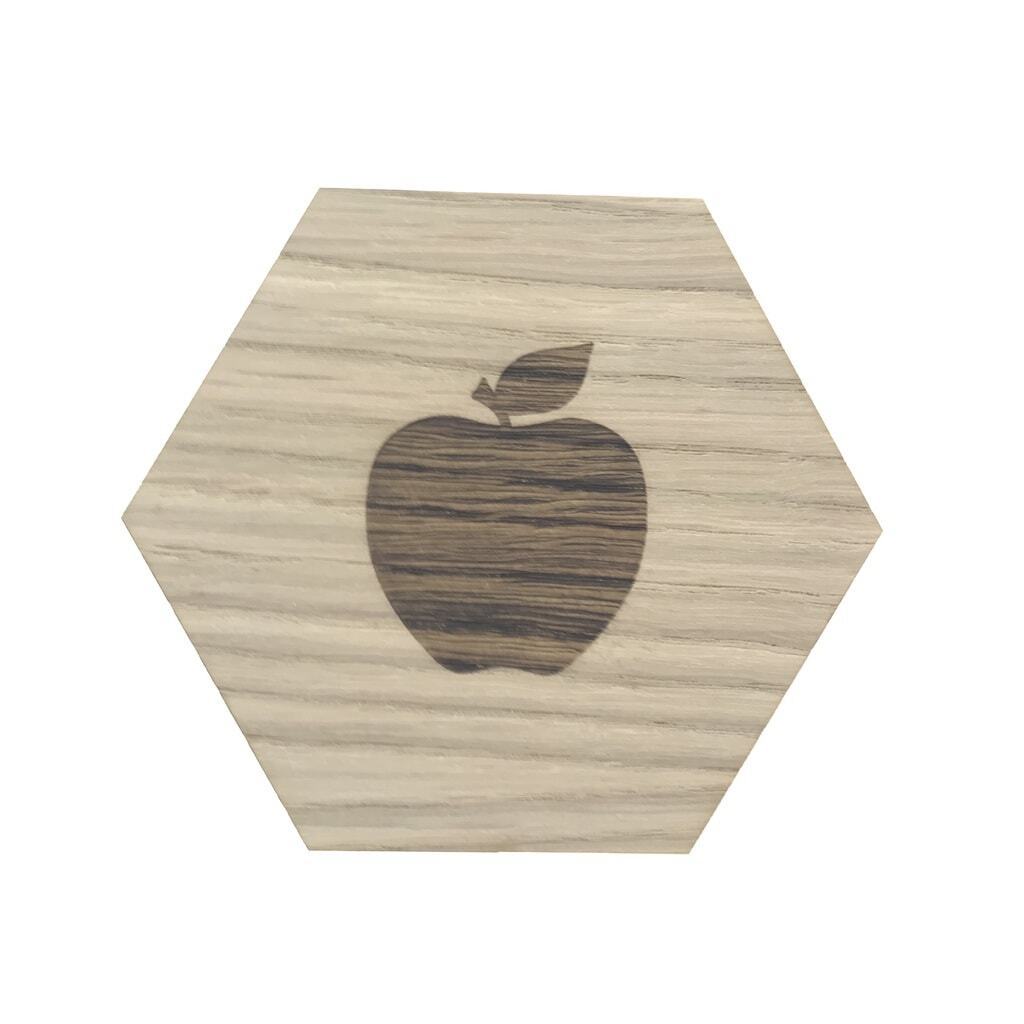 Design plade med æble