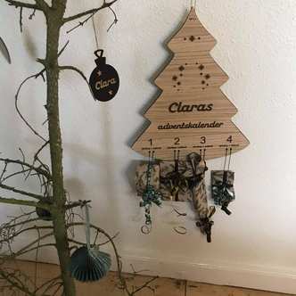 Adventskalender - juletræ med navn