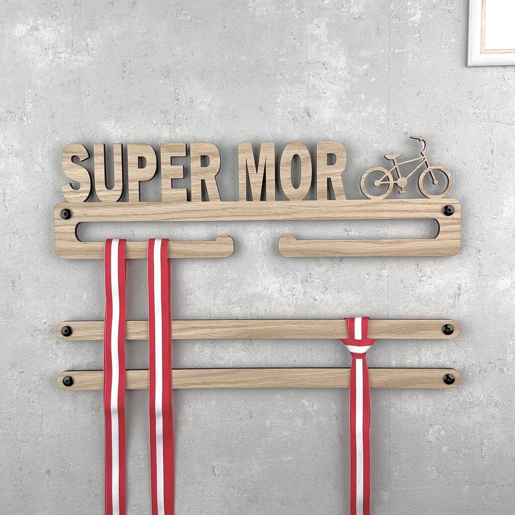 Medalje ophæng med cykel og eget navn