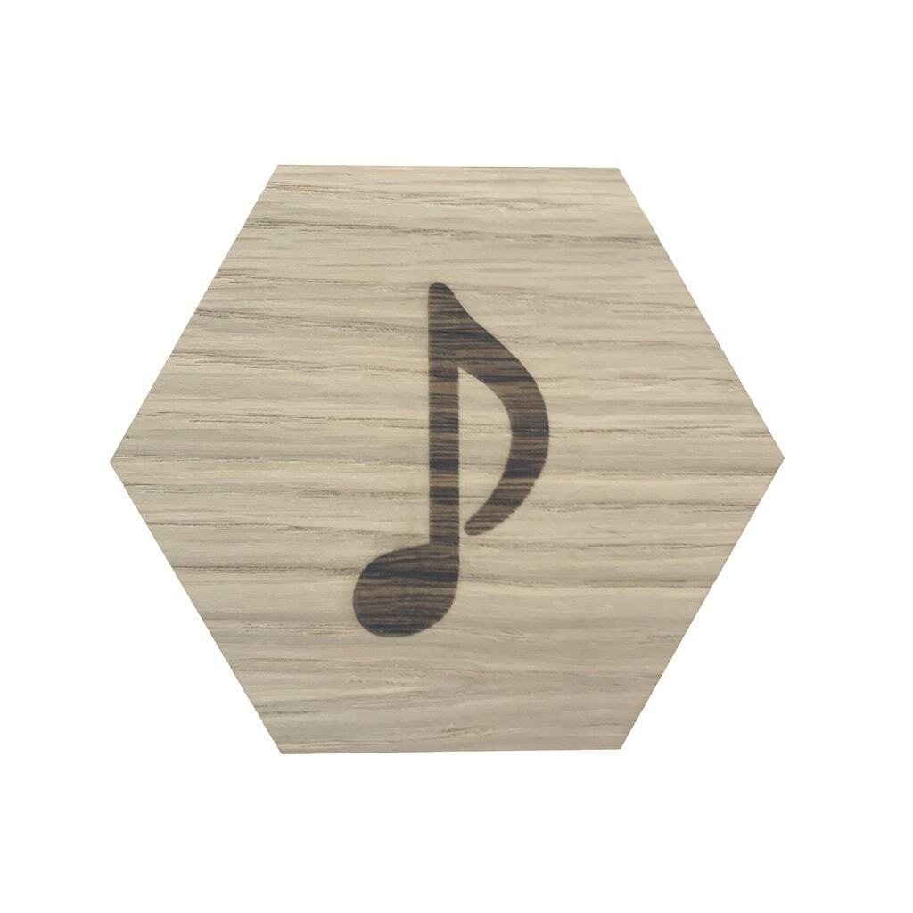 Design plade med musik node