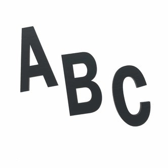 Alfabet A-Å - Sort