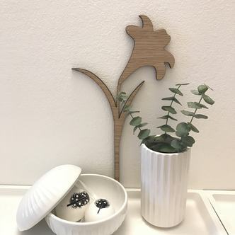 Påskelilje egetræ - 27 cm