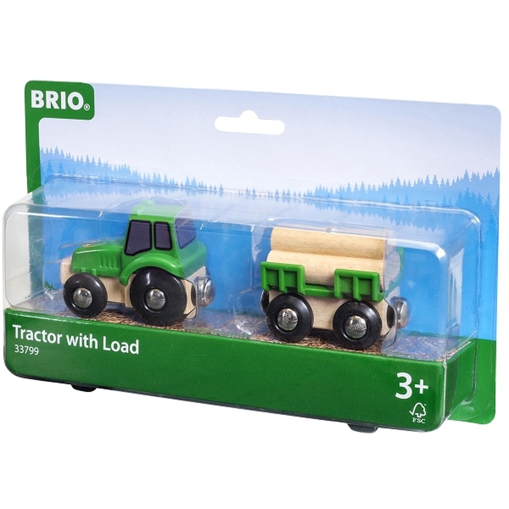 Traktor mvogn og tømmer - 33799 - BRIO