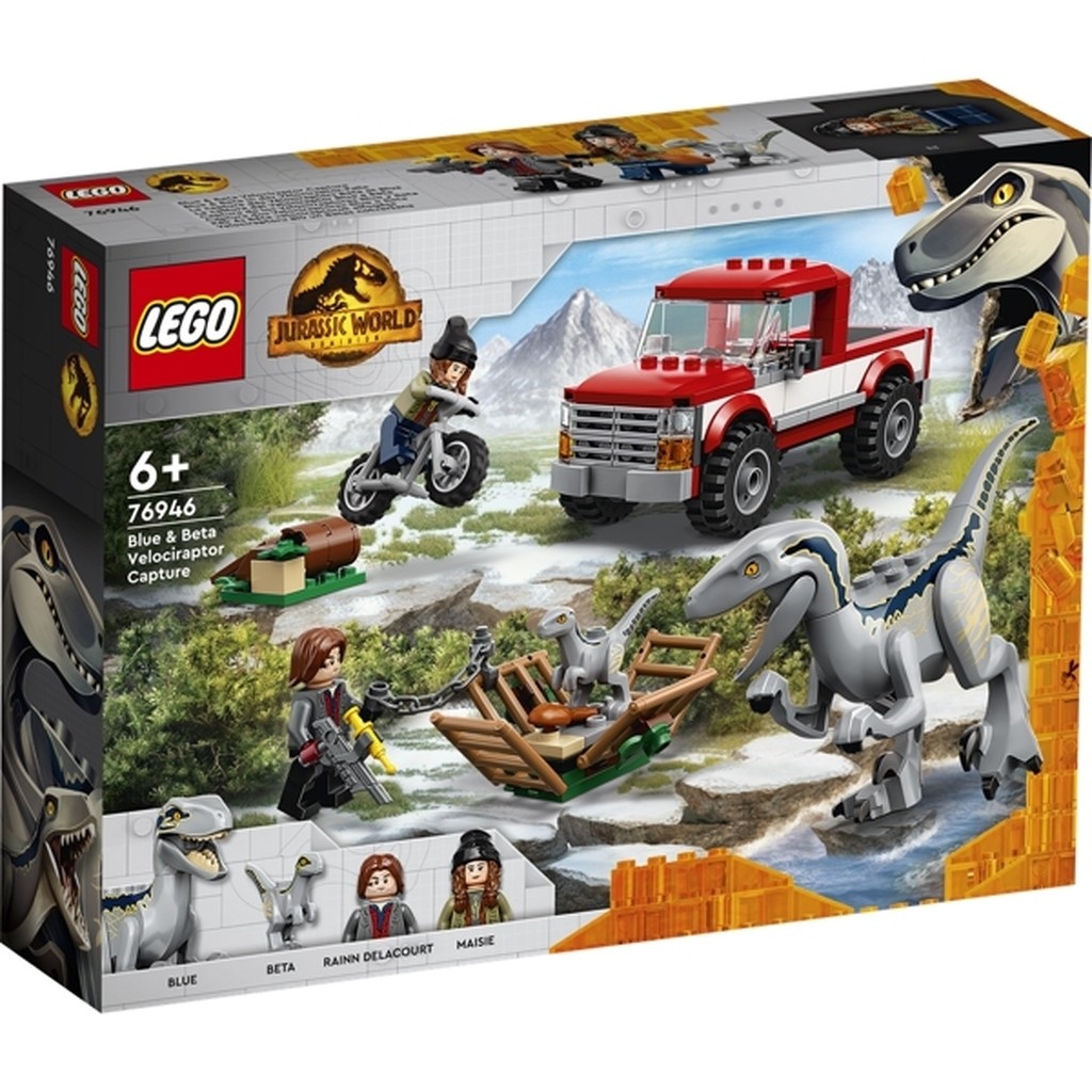 Blue og Beta  -  velociraptor-fangst - 76946 - LEGO Jurassic World