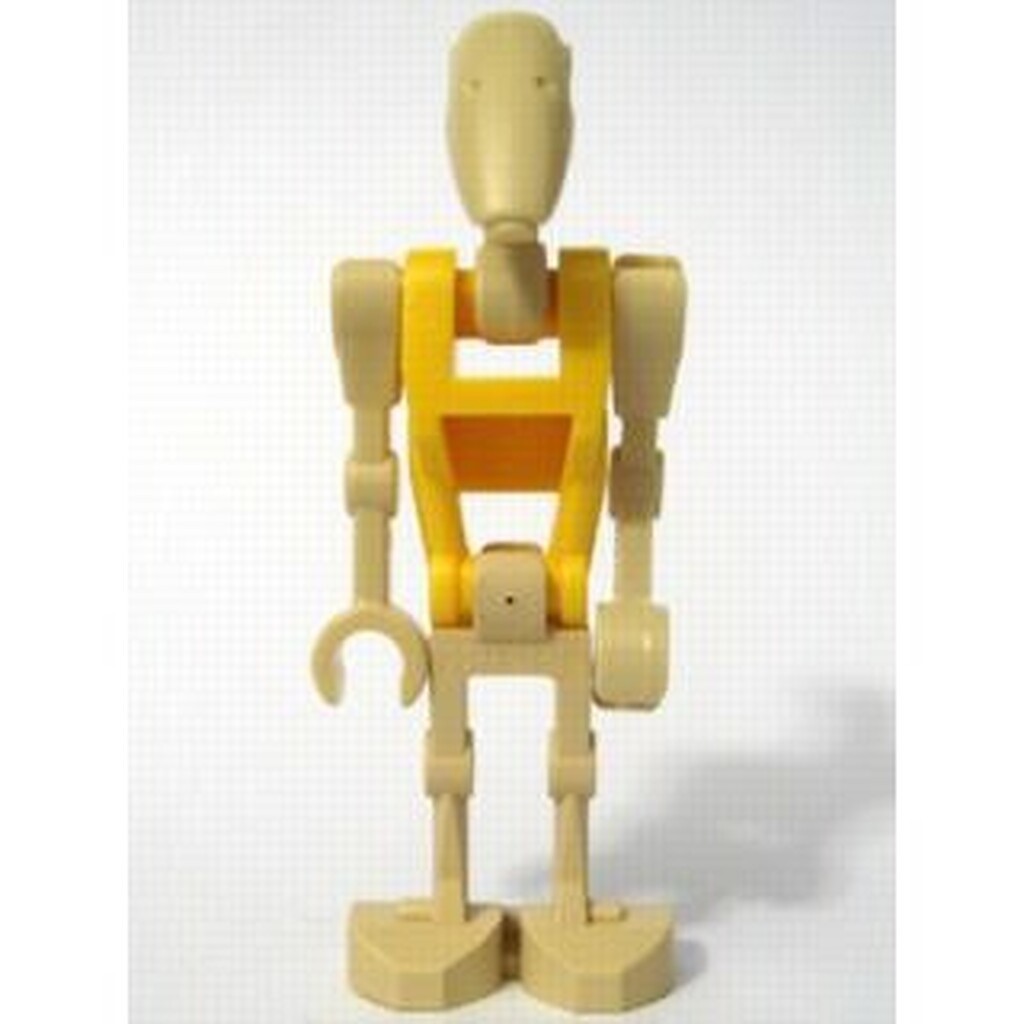 Battle Droid Commander med lige arm og gul krop
