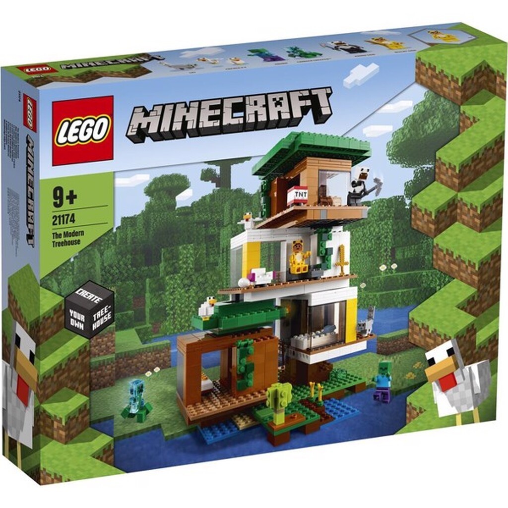 Det moderne trætophus - 21174 - LEGO Minecraft