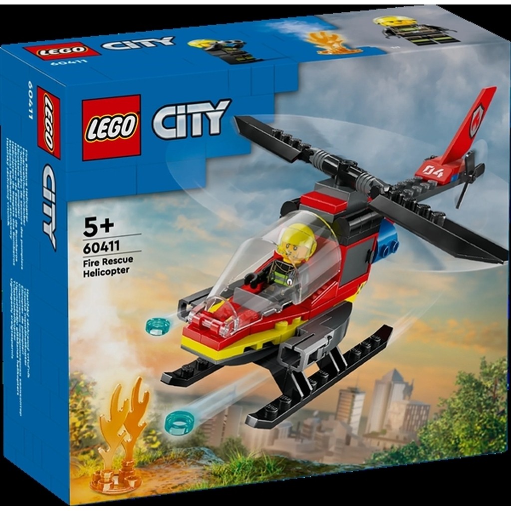 Brandslukningshelikopter - 60411 - LEGO City