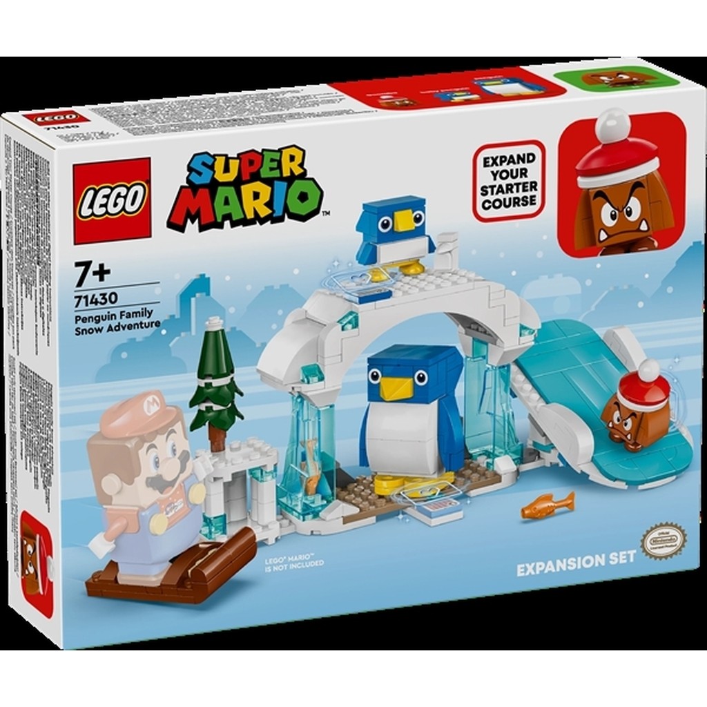 Familien penguin på sneeventyr  -  udvidelsessæt - 71430 - LEGO Super Mario