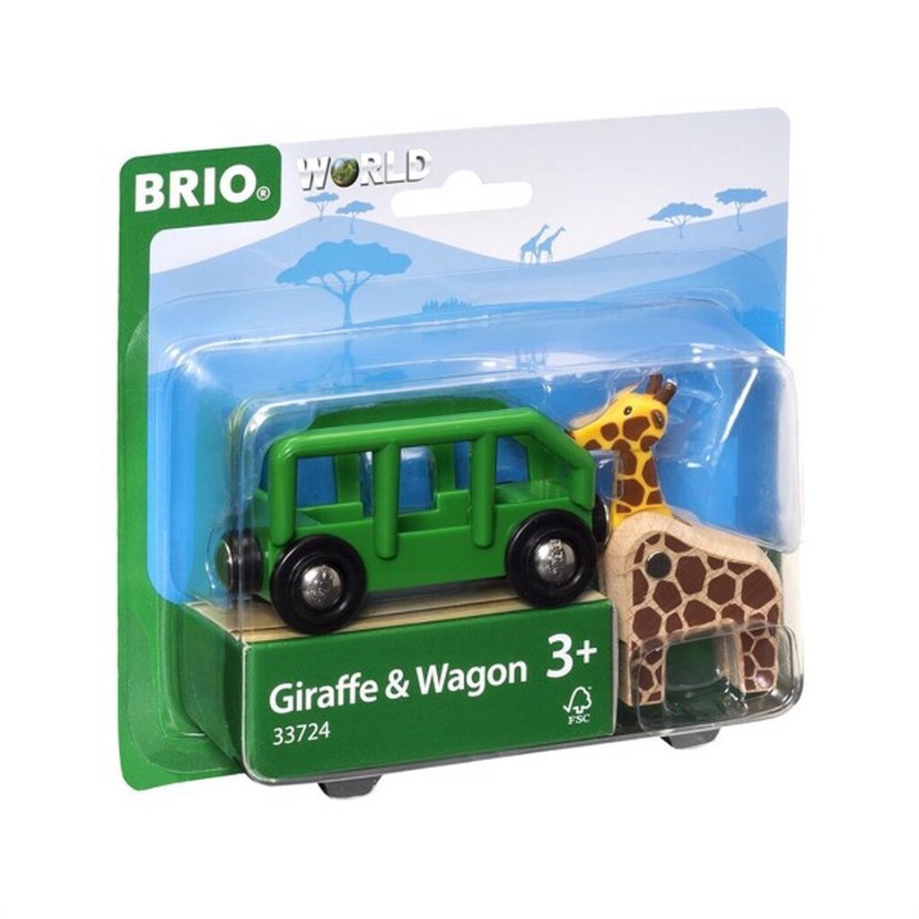 Giraf og vogn - 33724 - BRIO Tog