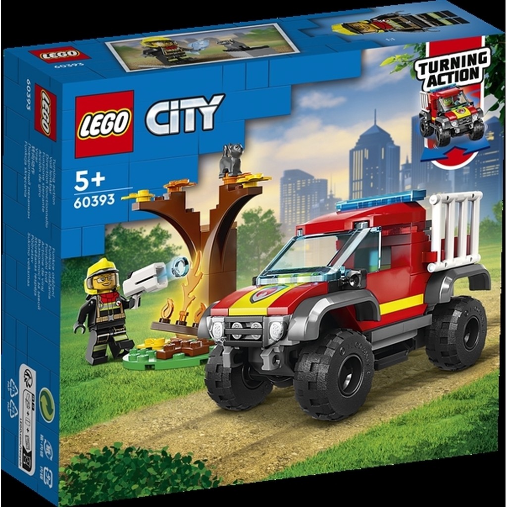 Firhjulstrukket redningsvogn - 60393 - LEGO City