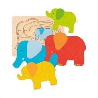 Goki Puslespil - elefanter