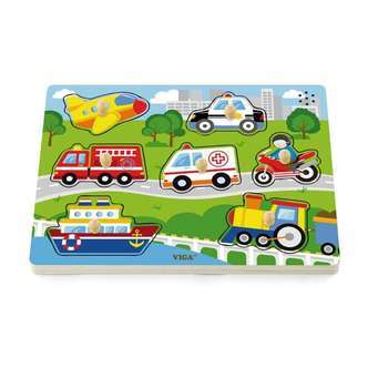 Kid#39;oh Knoppuslespil med lyd - Transport