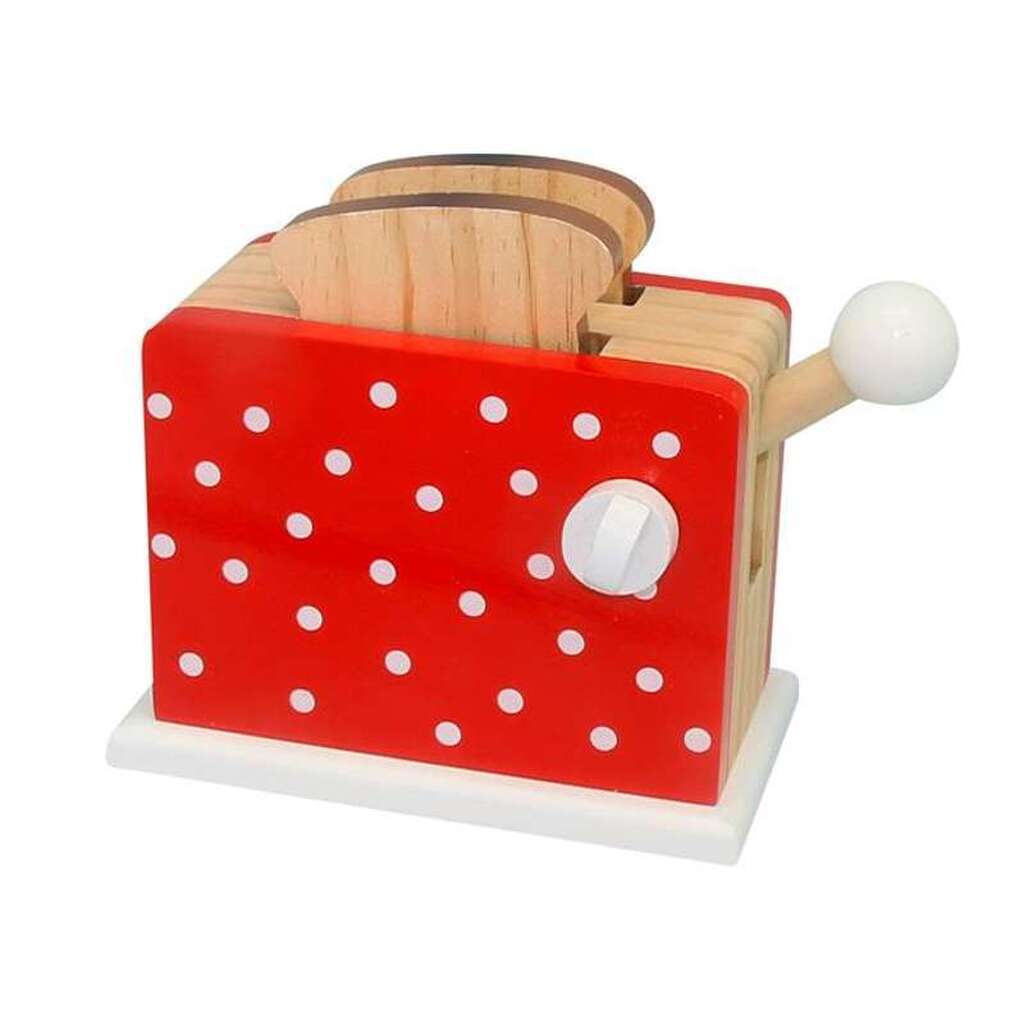 Magni Legemad toaster rød m. prikker