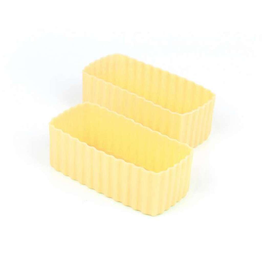 Little Lunch Box Co. Rektangulære Bento Cups - 2 stk. - Yellow