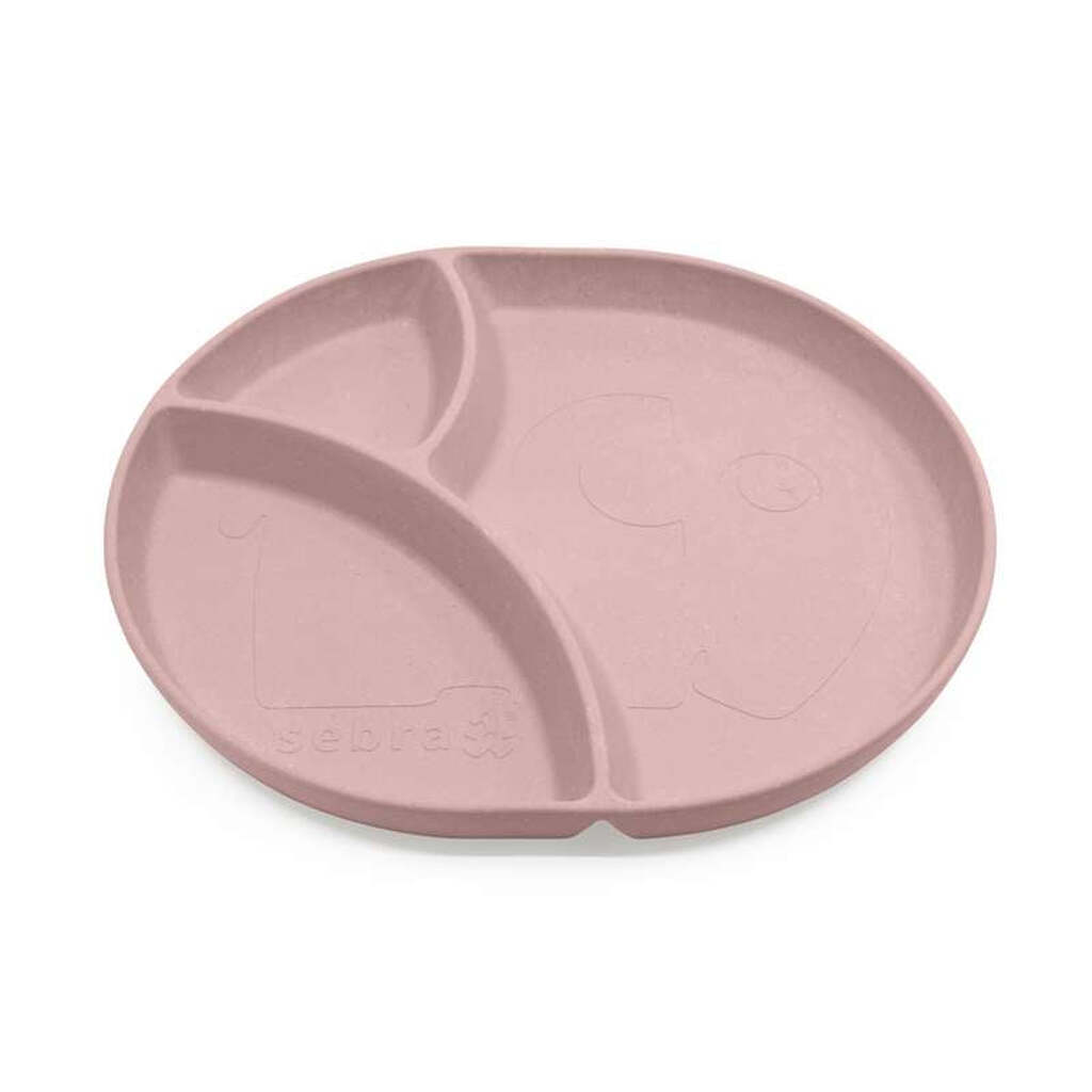 Sebra MUMS - Ruminddelt Tallerken - Blossom Pink