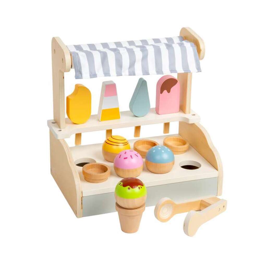 Kidoh Isbutik med tilbehør i træ