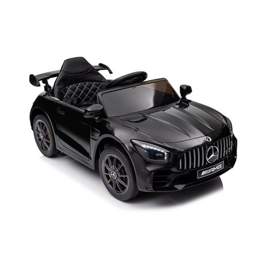 Mercedes GTR AMG 12V med gummihjul og lædersæde