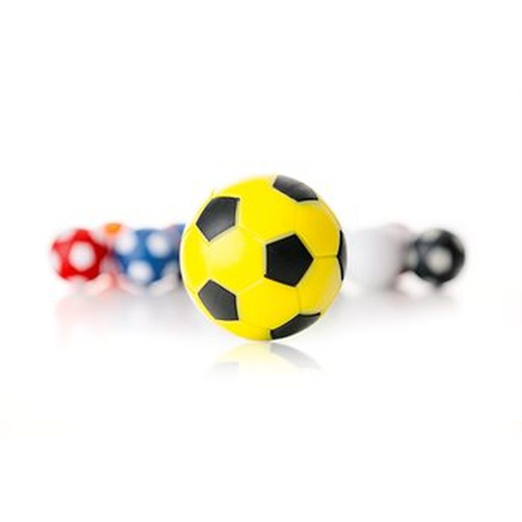 Fodbold til bordfodbold gul 35mm