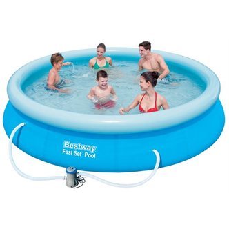 Bestway Fast Set Pool 366x76cm 5377L med filterpumpe BEGRÆNSET PARTI - 1 STK TILBAGE