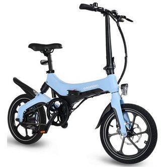 Grundig S6 el-cykel foldebar light blue 16"