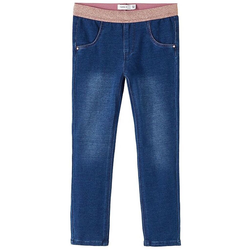 Name It Leggings - Noos - NmfSalli - Dark Blue DenimGold Rose