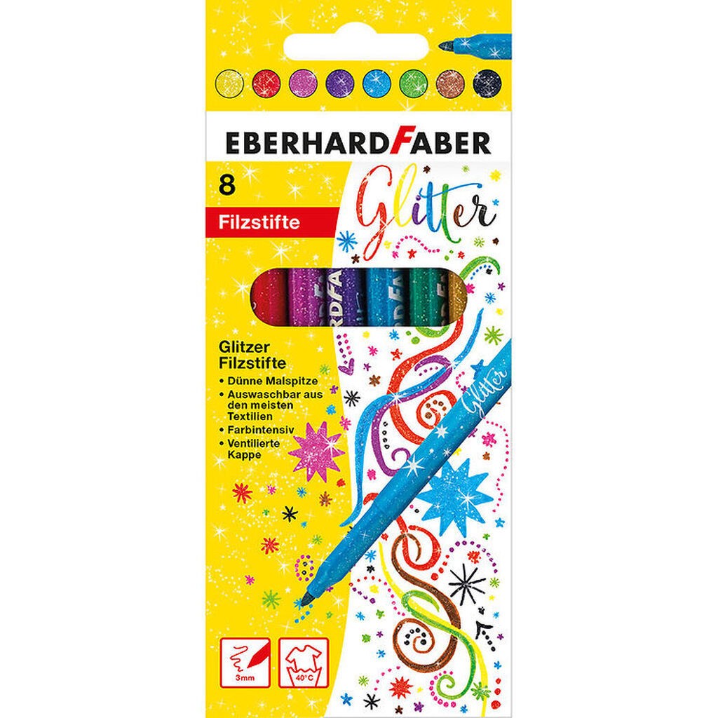 Eberhard Faber Tusser - 8 stk - Glitter