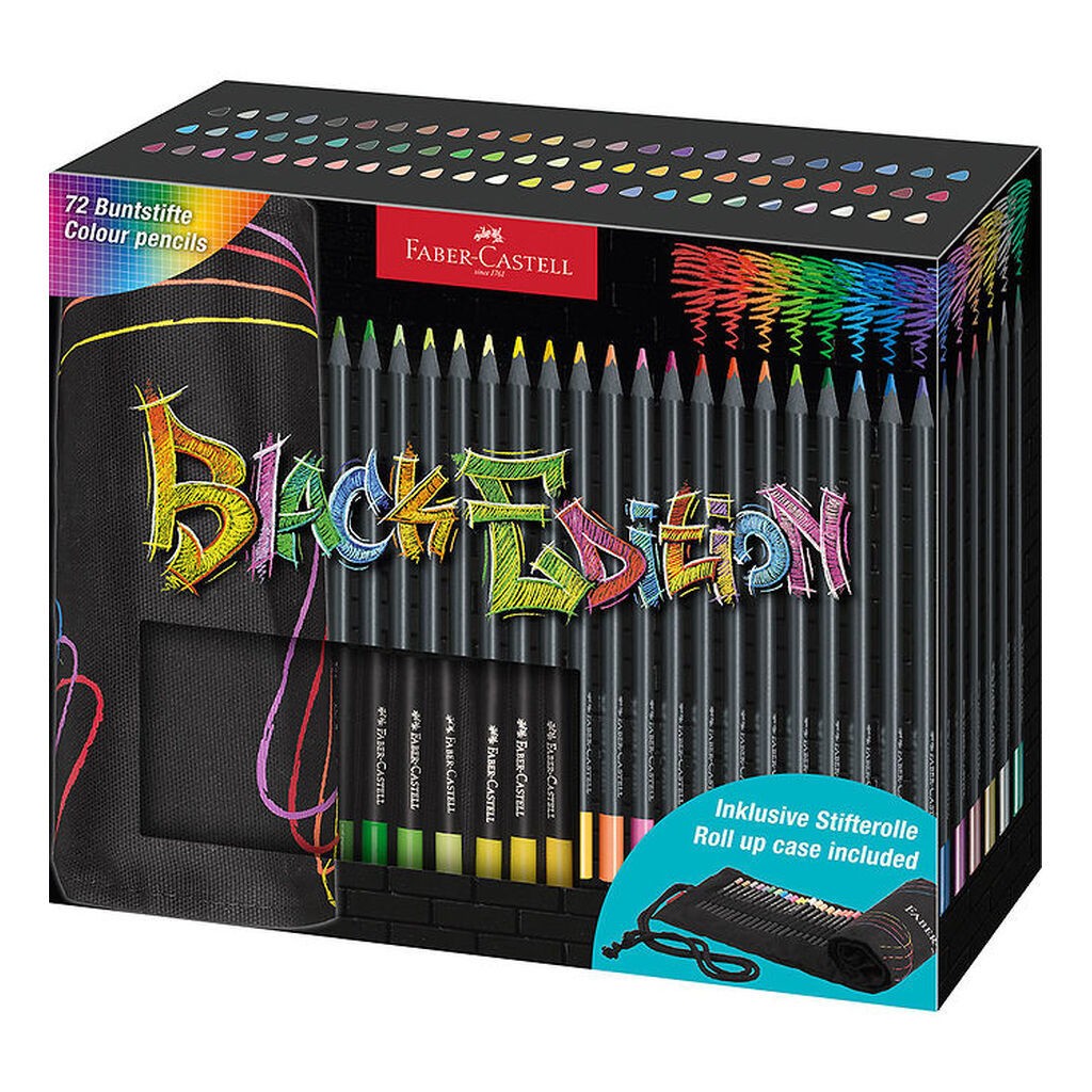 Faber-Castell Farveblyanter - Rullepenalhus - 72 Dele