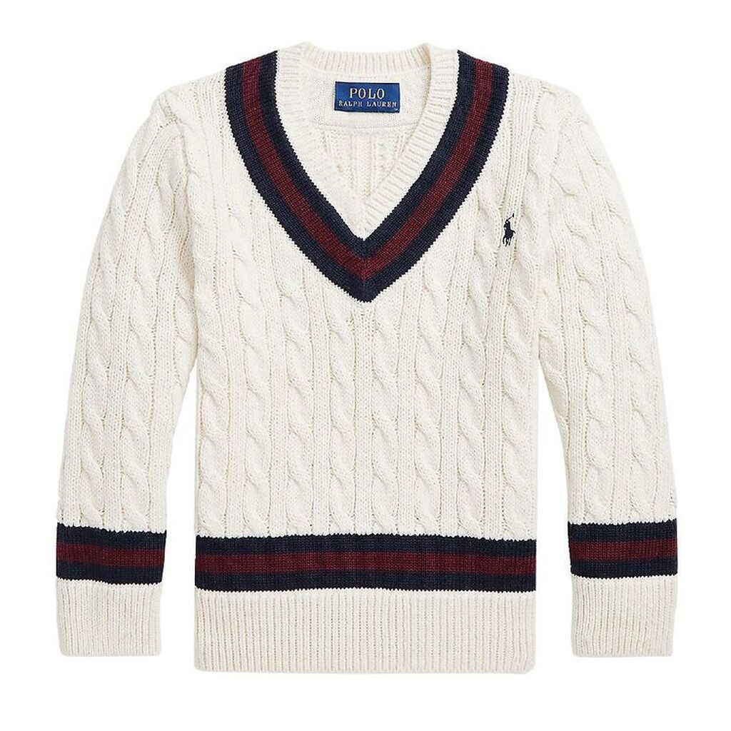 Polo Ralph Lauren Bluse - Strik - Classics - Herbal Milk Multi