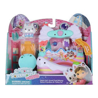 Gabbys Dollhouse Sæt - 7 Dele - Balcony Set - Cakey Cats Sweet