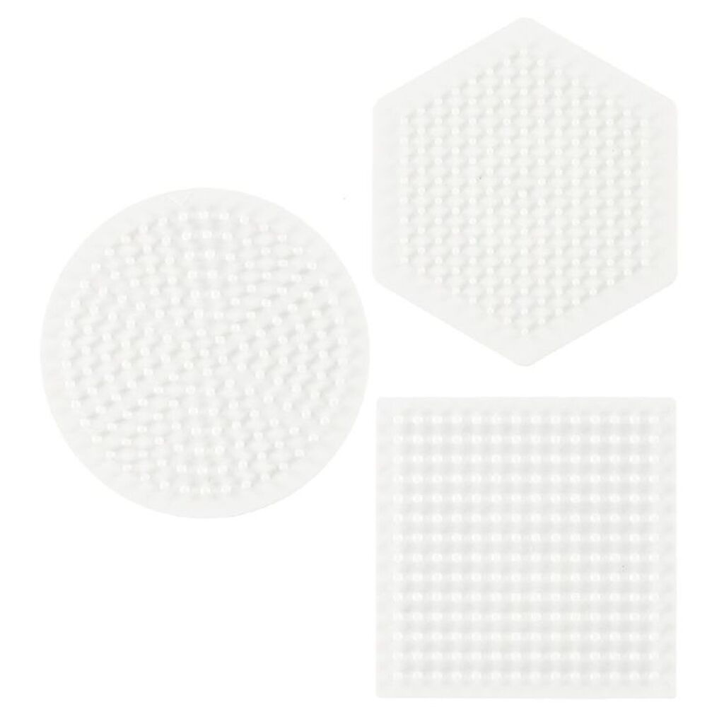 Hama Midi Perleplader - 3-pak - Cirkel, Firkant  Sekskant