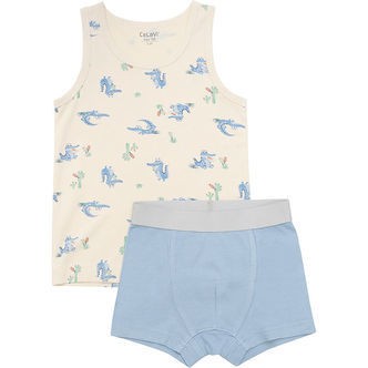 CeLaVi Undertøjssæt - UndertrøjeBoxershorts - Dusty Blue