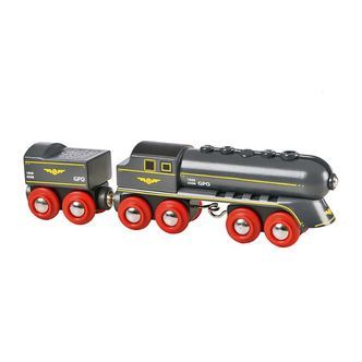 BRIO Højhastighedstog - 18,9 cm - Bullet Train - Koksgrå 33697