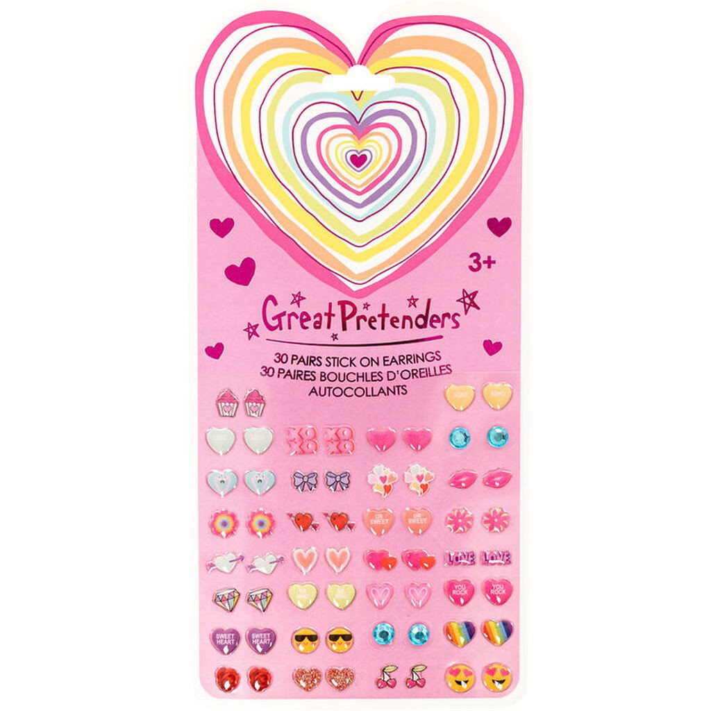 Great Pretenders Øreringe Stickers - 30 stk. - Heart
