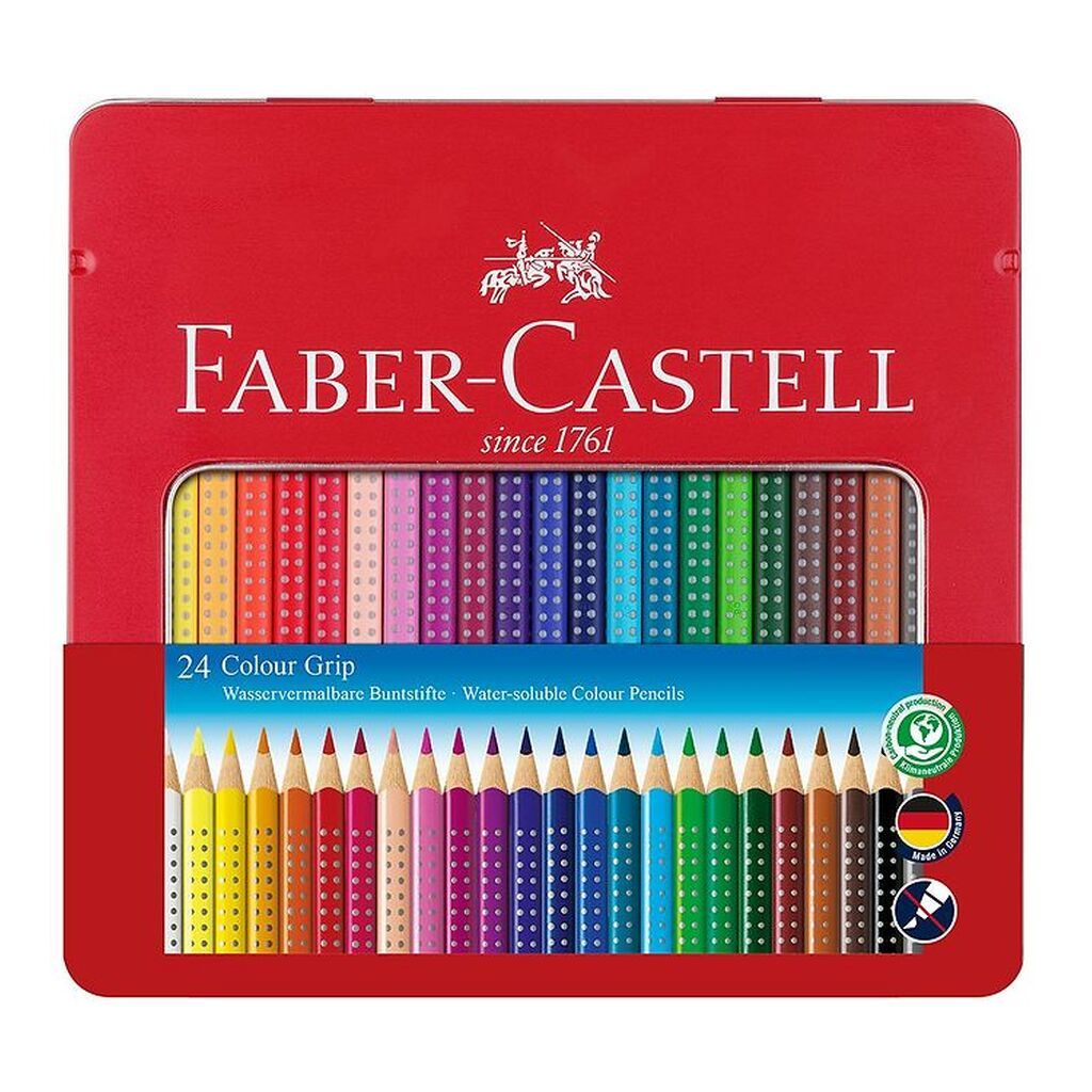 Faber-Castell Farveblyanter - Grip - akvarel - 24 stk - Multi
