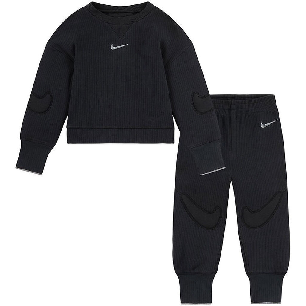 Nike Sæt - BluseBukser - Sort m. Applikationer