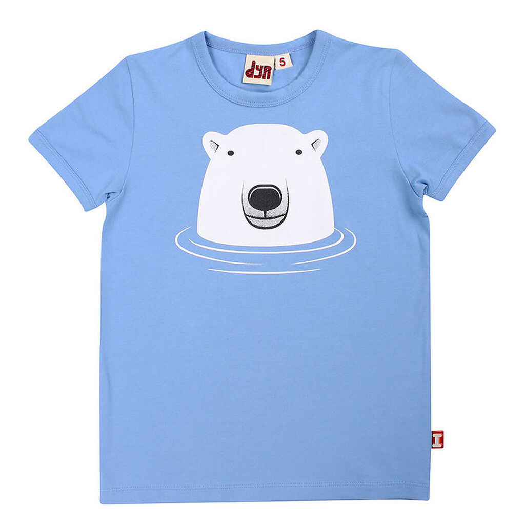 DYR T-shirt - DyrGrowl - Ice Blue Ny Isbjoern