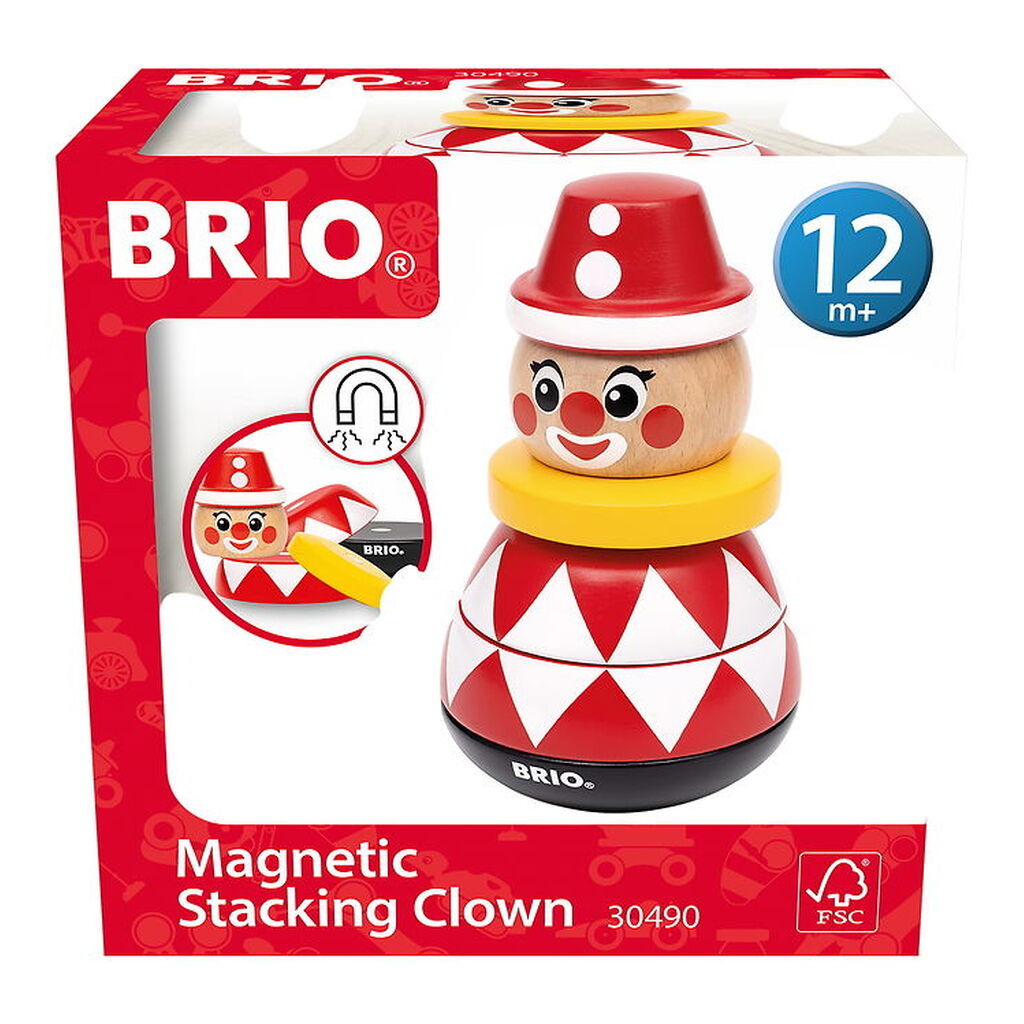 BRIO Stabeltårn - Magnestisk - Klovn