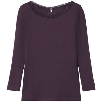 Name It Bluse - Rib - NmfKab - Plum Perfect