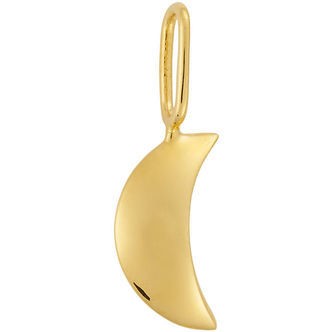 Design Letters Vedhæng - Darling - Moon - 18k Guldbelagt